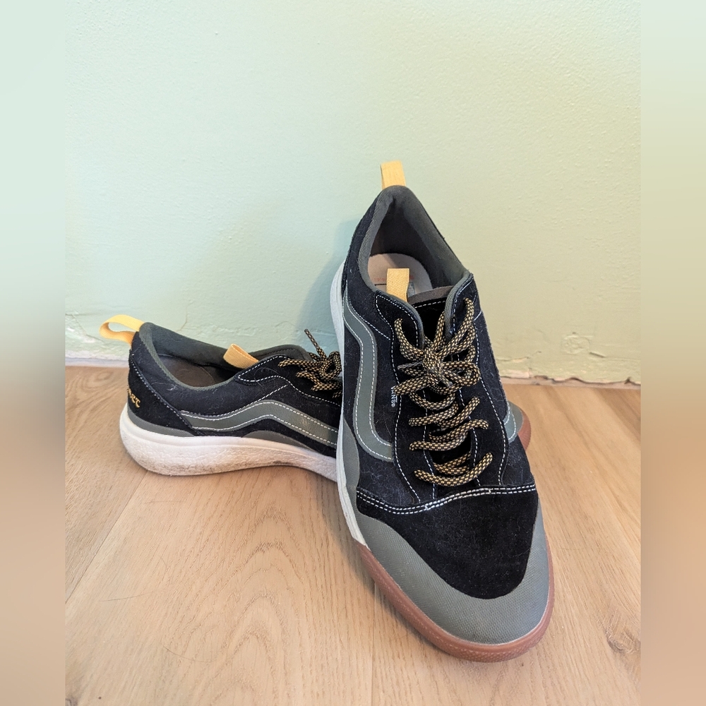 Vans Parks Project Black and Gold Sneakers